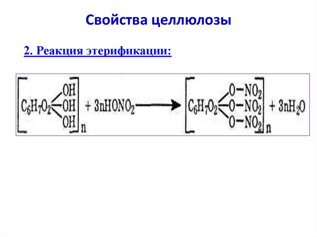 Свойства целлюлозы