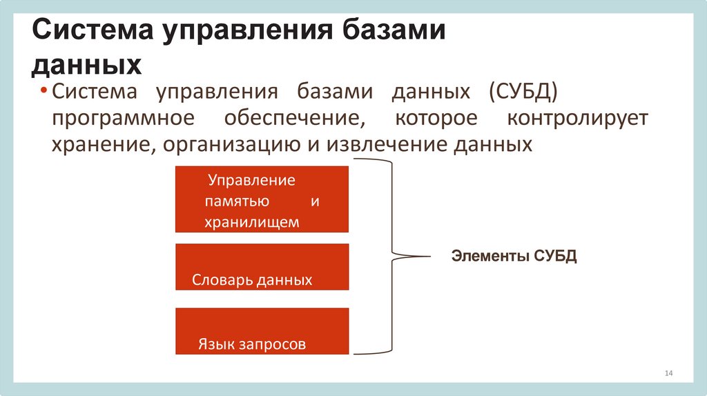 Система управления базами данных