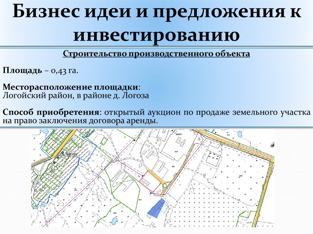 Бизнес идеи и предложения к инвестированию