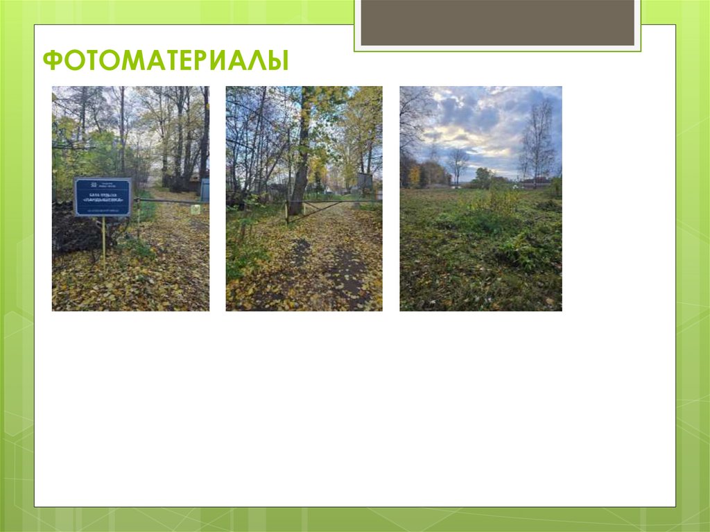 ФОТОМАТЕРИАЛЫ