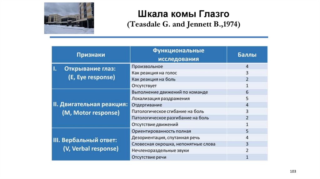 Шкала комы Глазго (Teasdale G. and Jennett B.,1974)