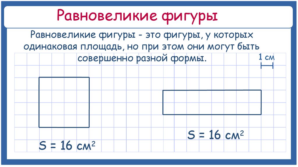 Равновеликие фигуры