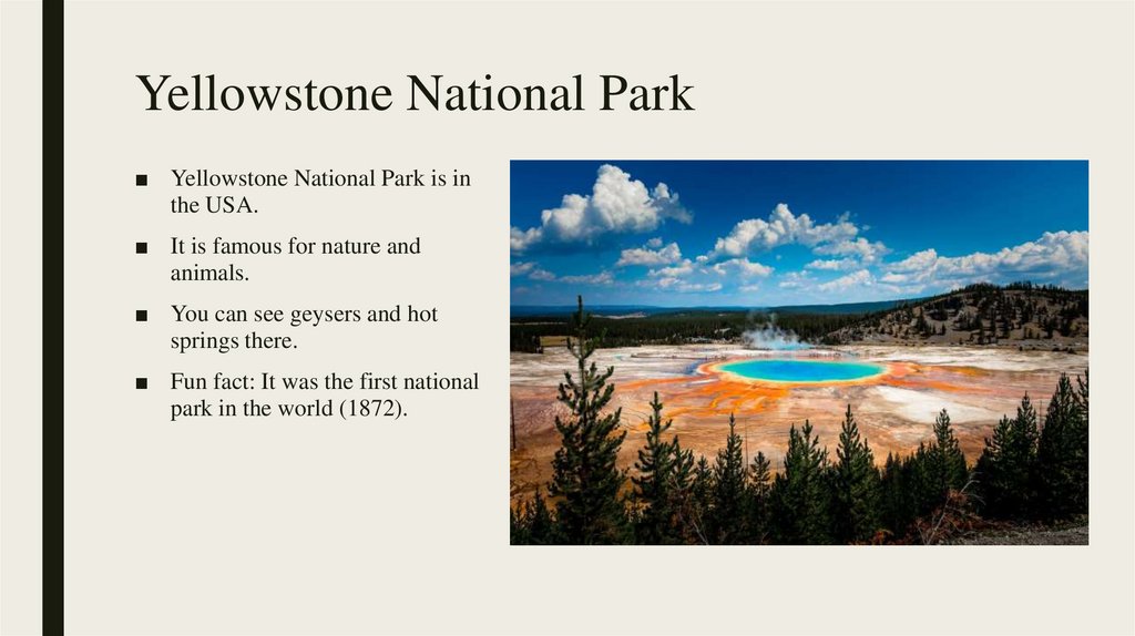 Yellowstone National Park