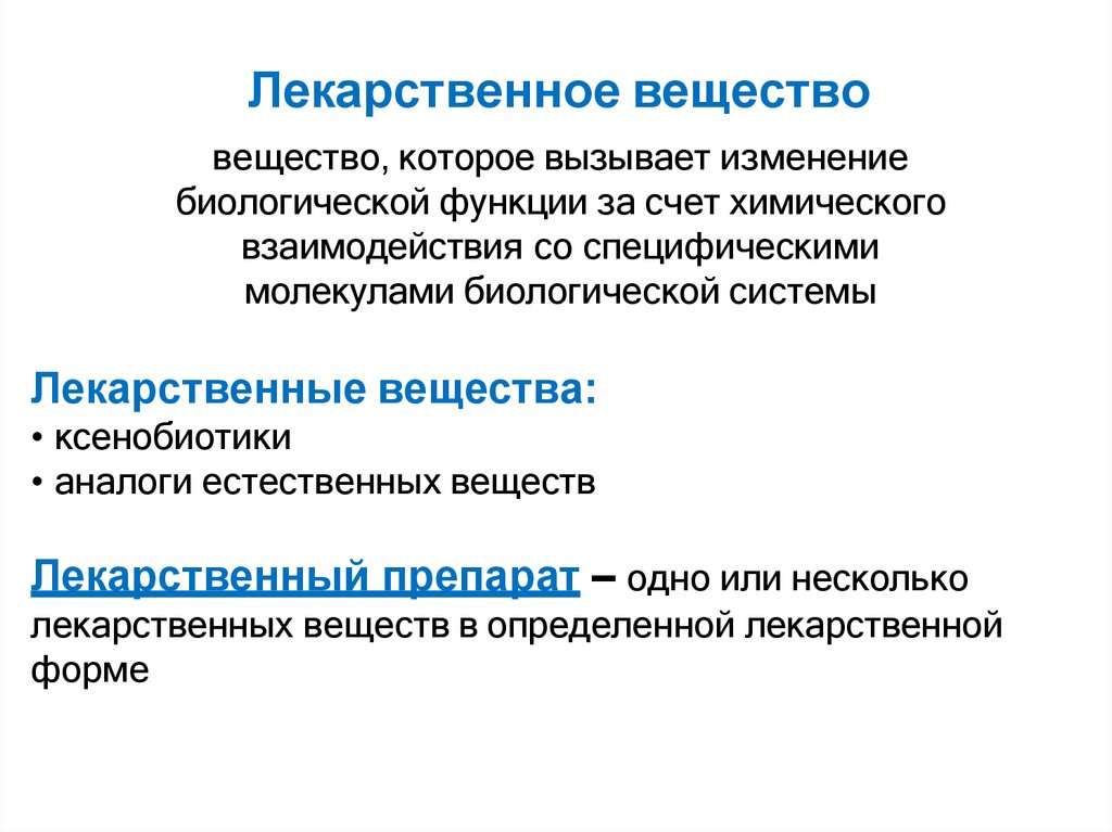 Лекарственное вещество