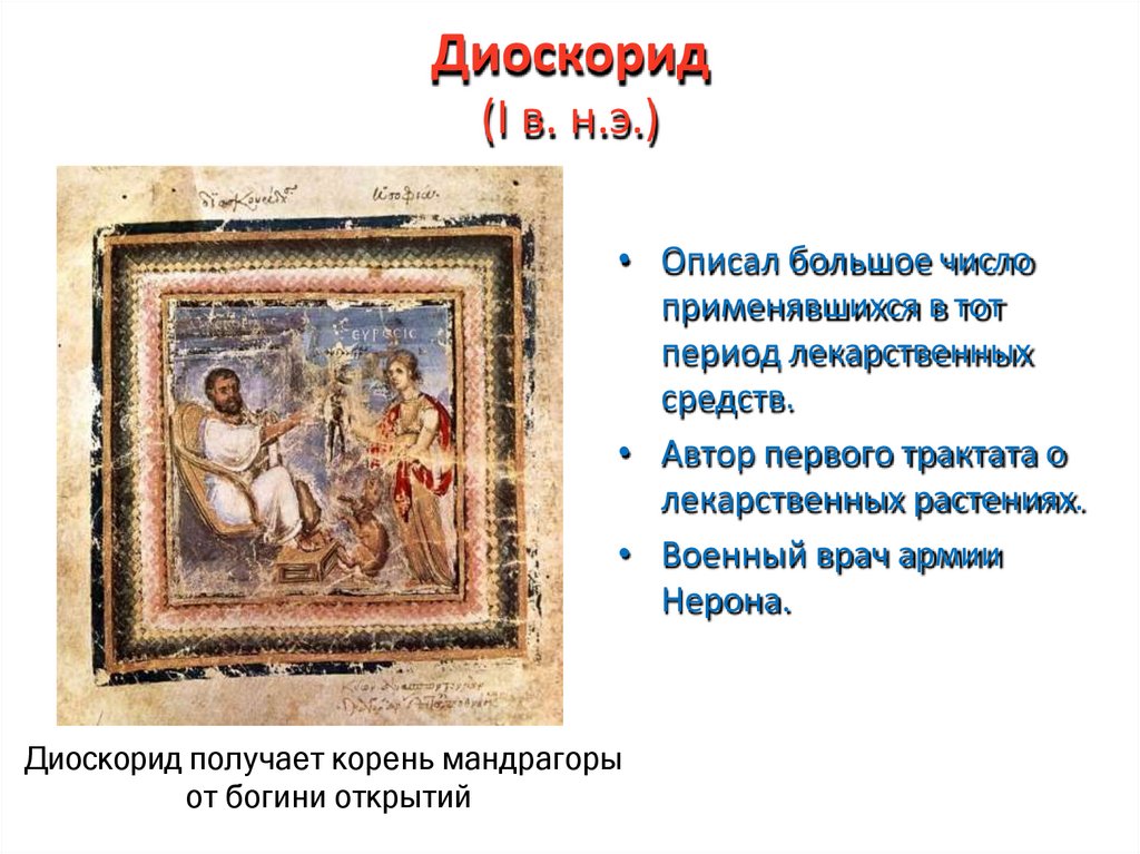 Диоскорид (I в. н.э.)