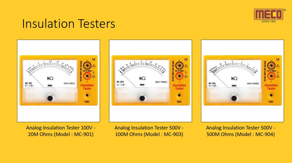Insulation Testers