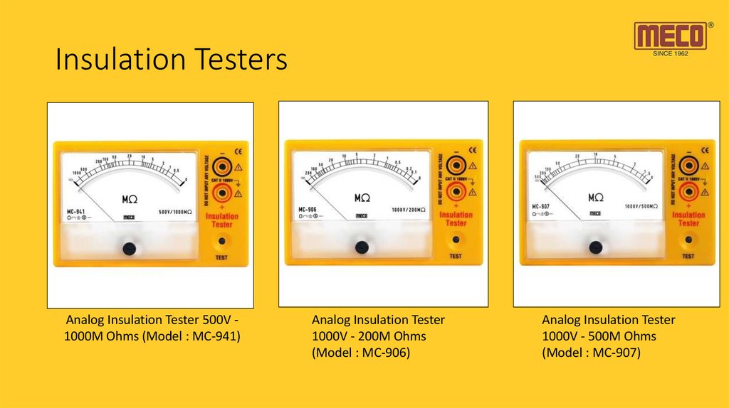 Insulation Testers