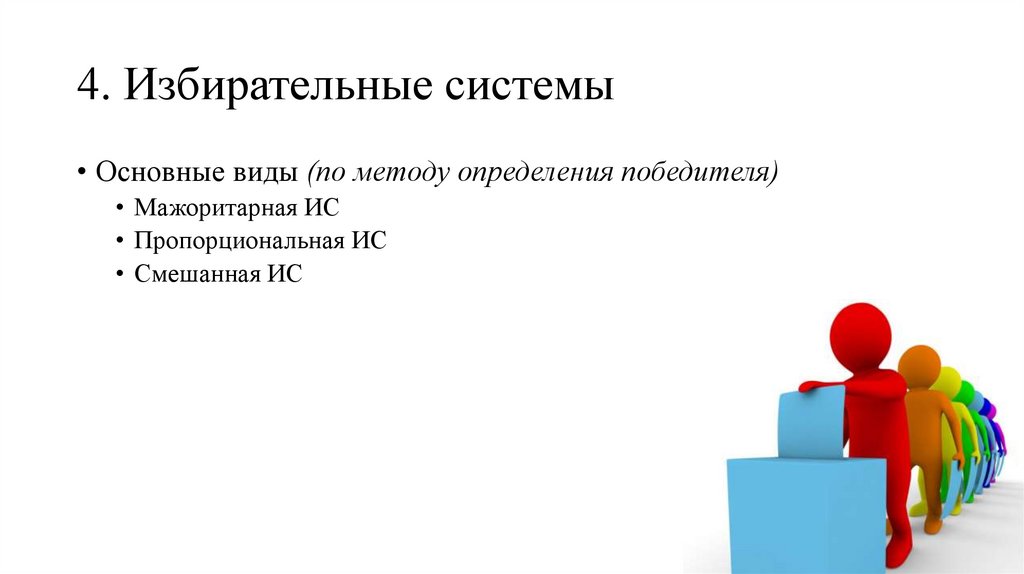 4. Избирательные системы