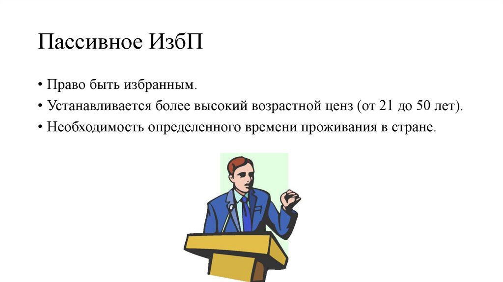 Пассивное ИзбП