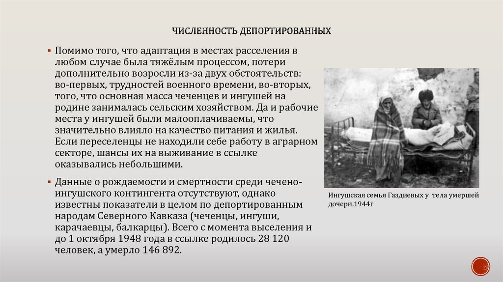 Численность депортированных