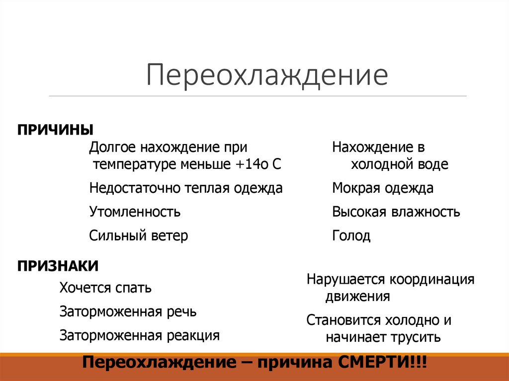 Переохлаждение