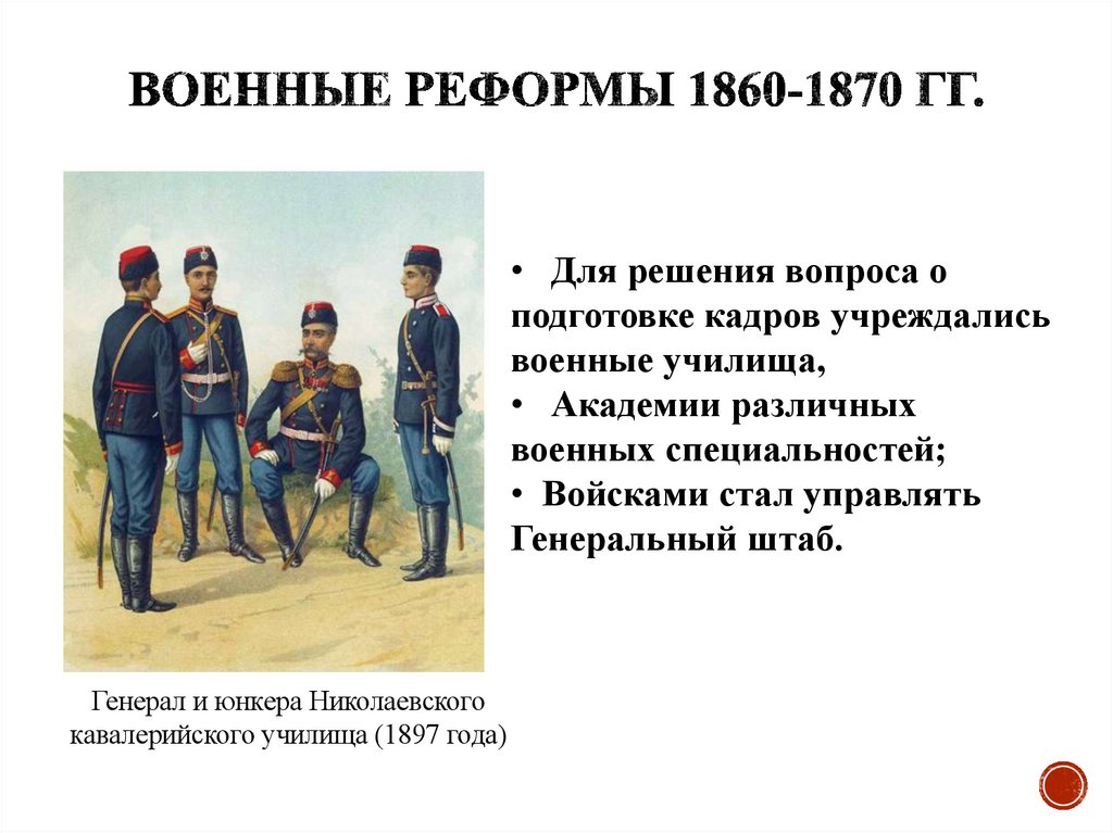 Военные реформы 1860-1870 гг.