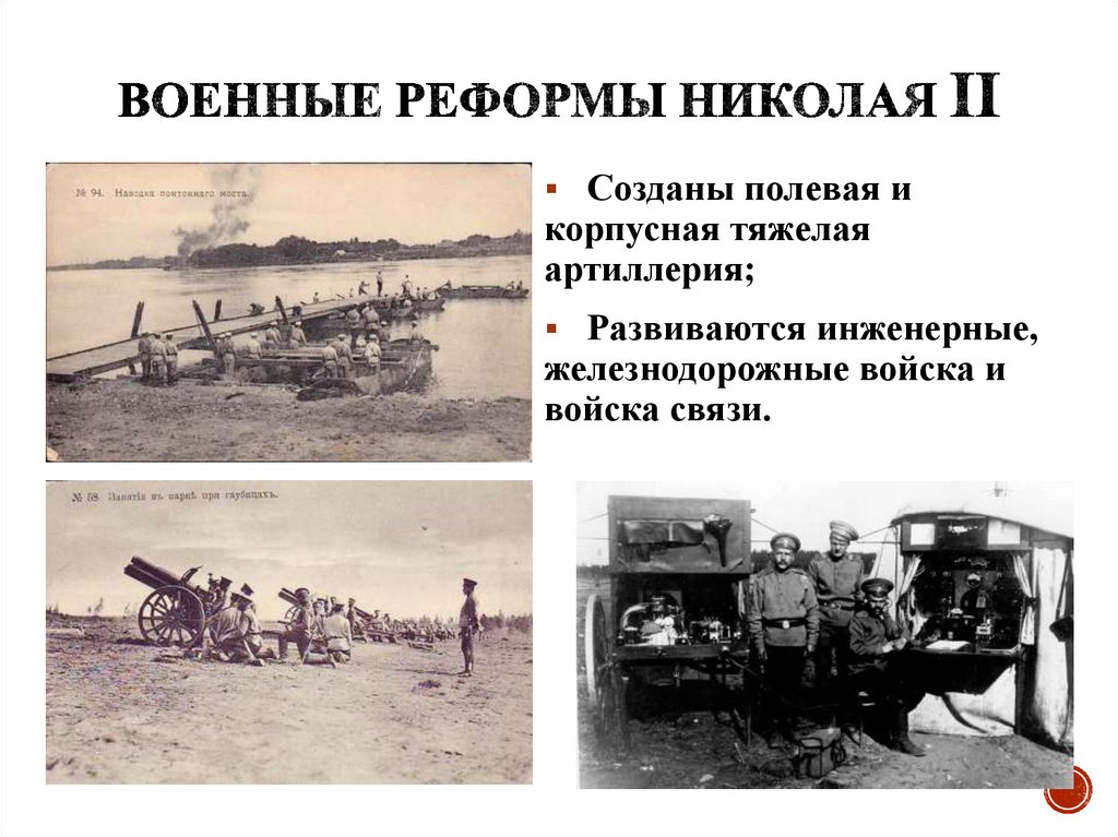 Военные реформы Николая II