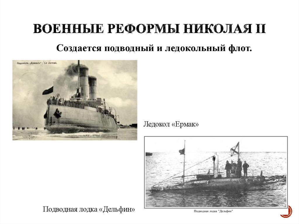 Военные реформы Николая II