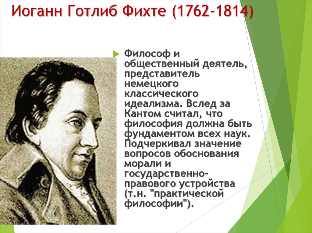 Иоганн Готлиб Фихте (1762-1814)