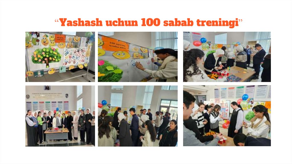 “Yashash uchun 100 sabab treningi”