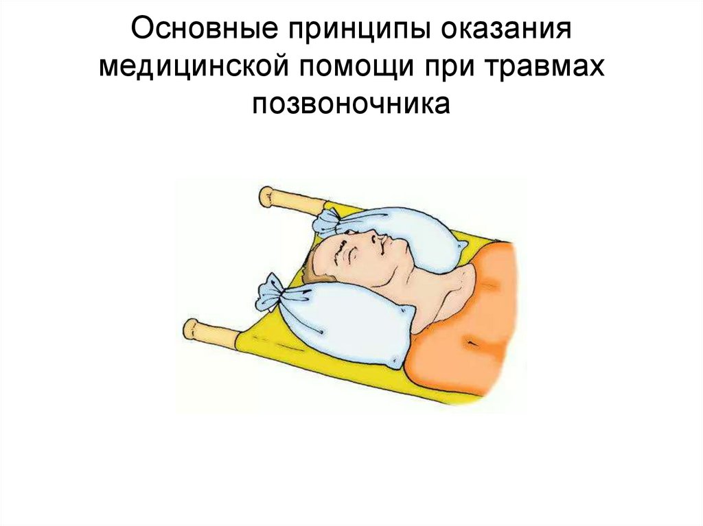 Основные принципы оказания медицинской помощи при травмах позвоночника