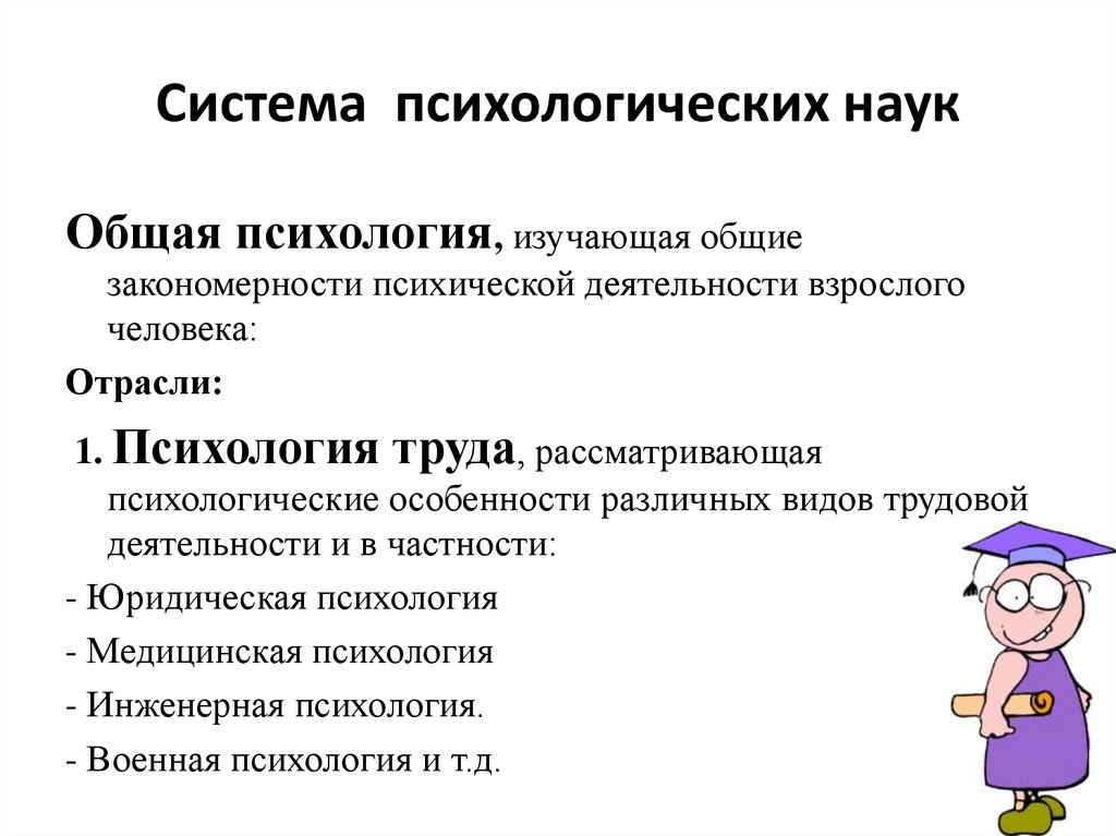 Система психологических наук