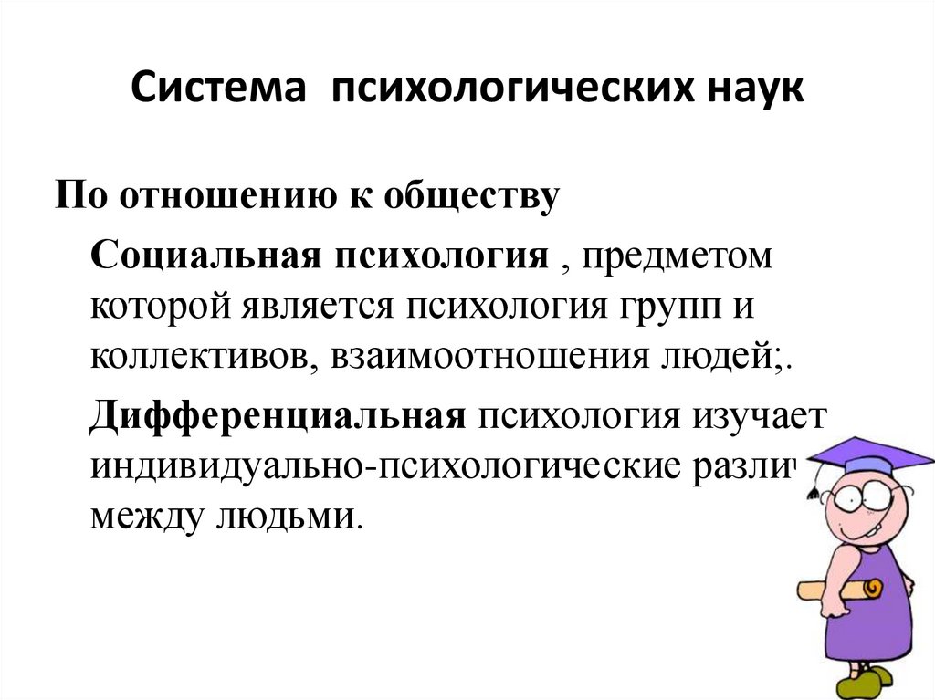 Система психологических наук