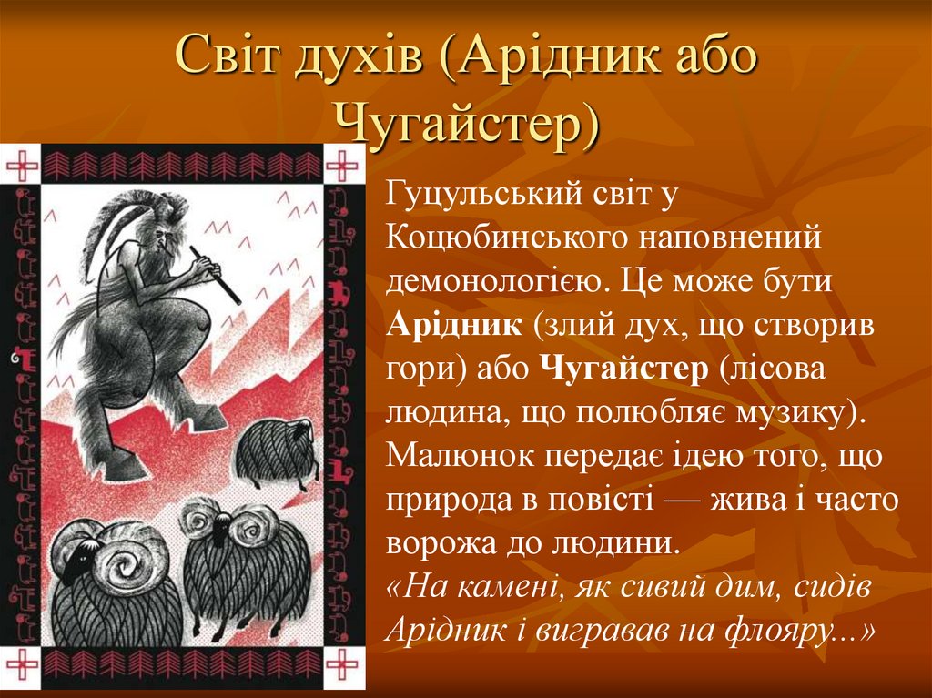 Світ духів (Арідник або Чугайстер)