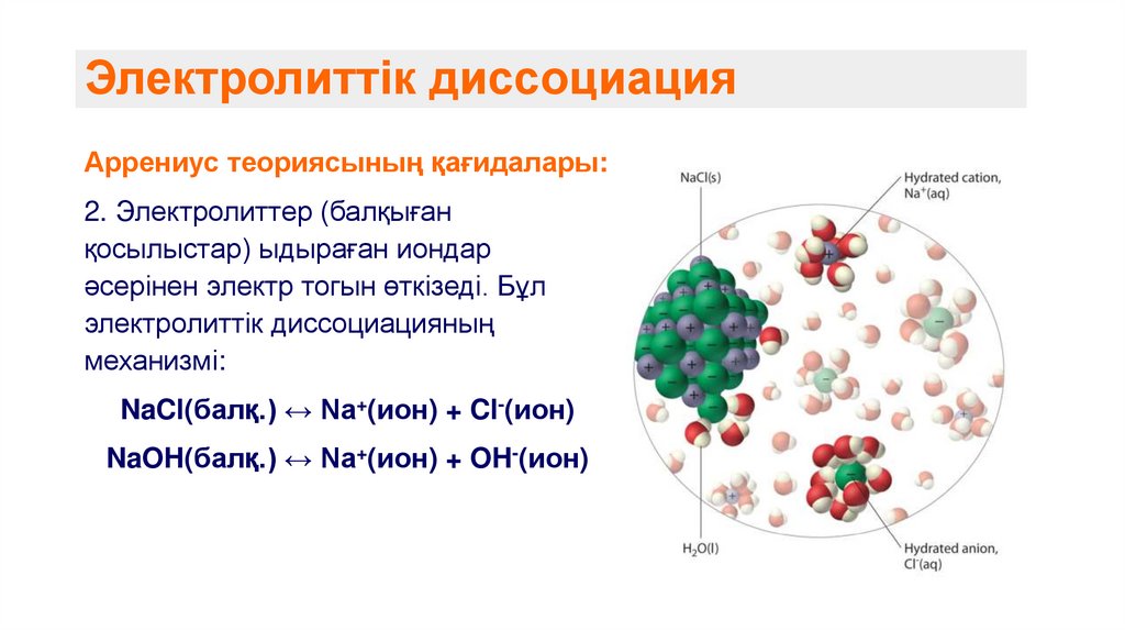Электролиттік диссоциация