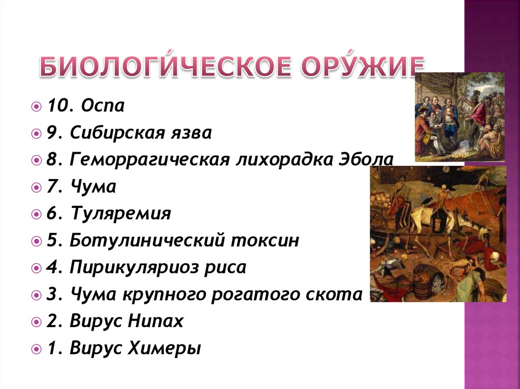 Биологи́ческое ору́жие 