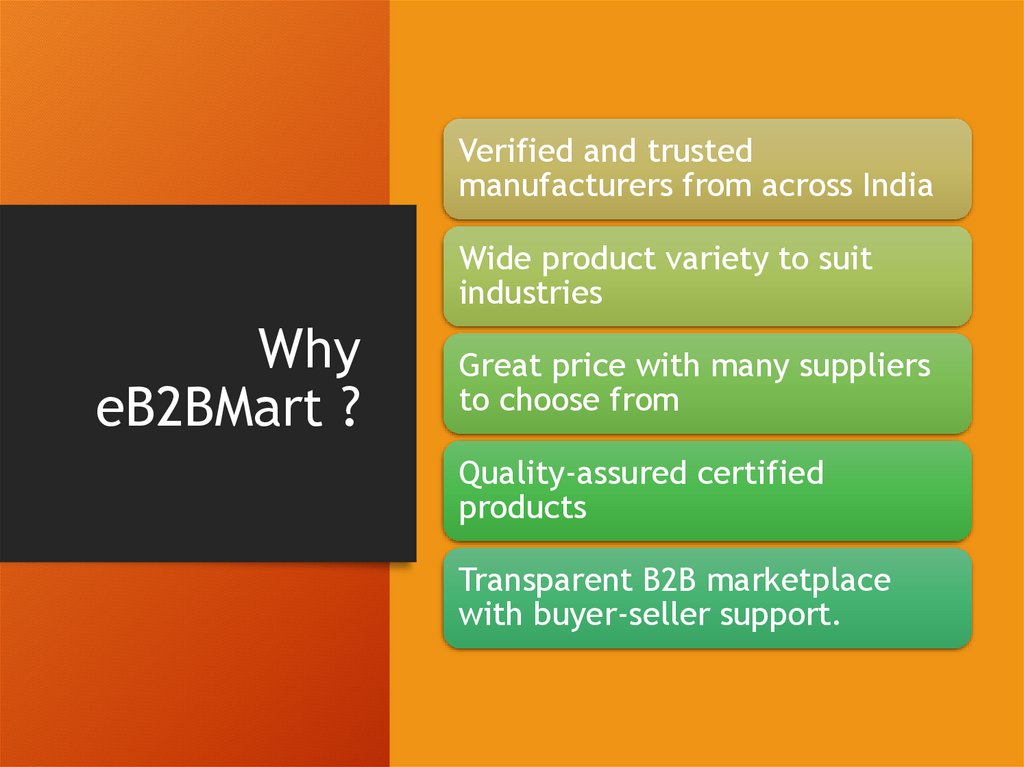 Why eB2BMart ?