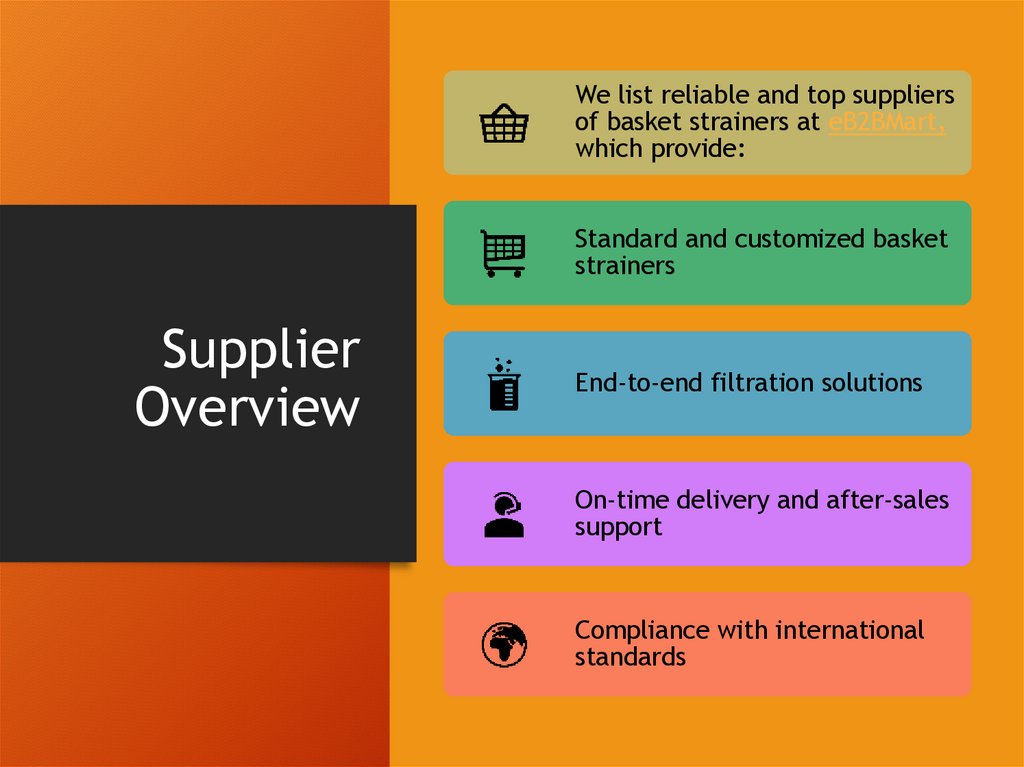 Supplier Overview