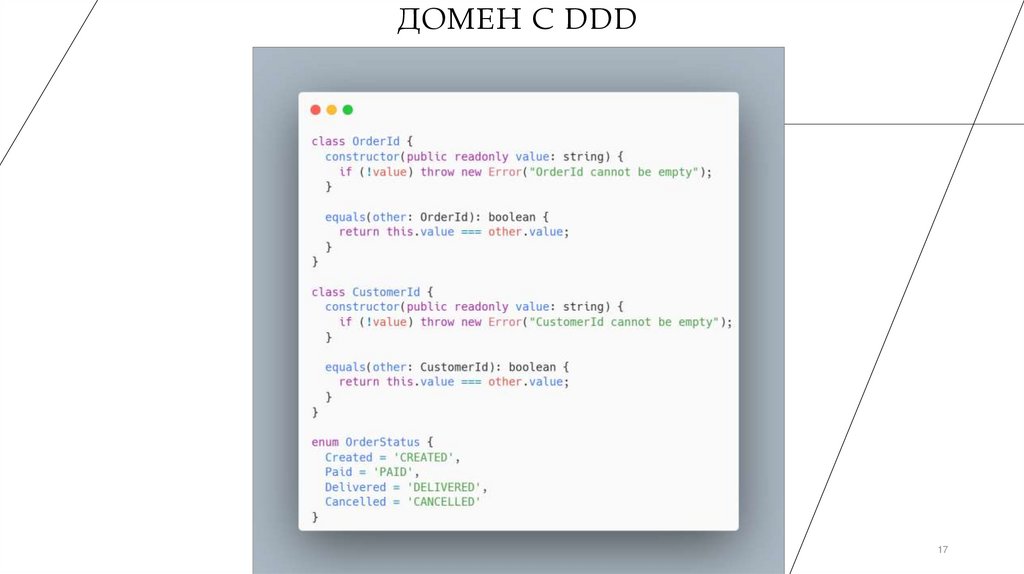 Домен с DDD