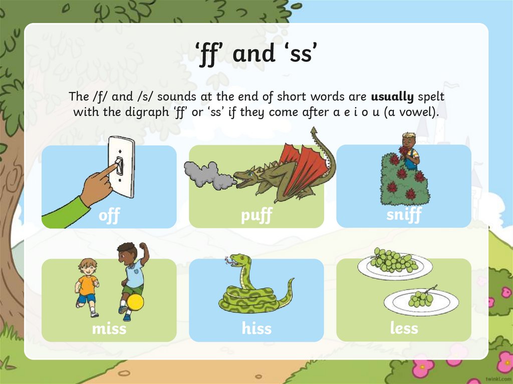 ‘ff’ and ‘ss’