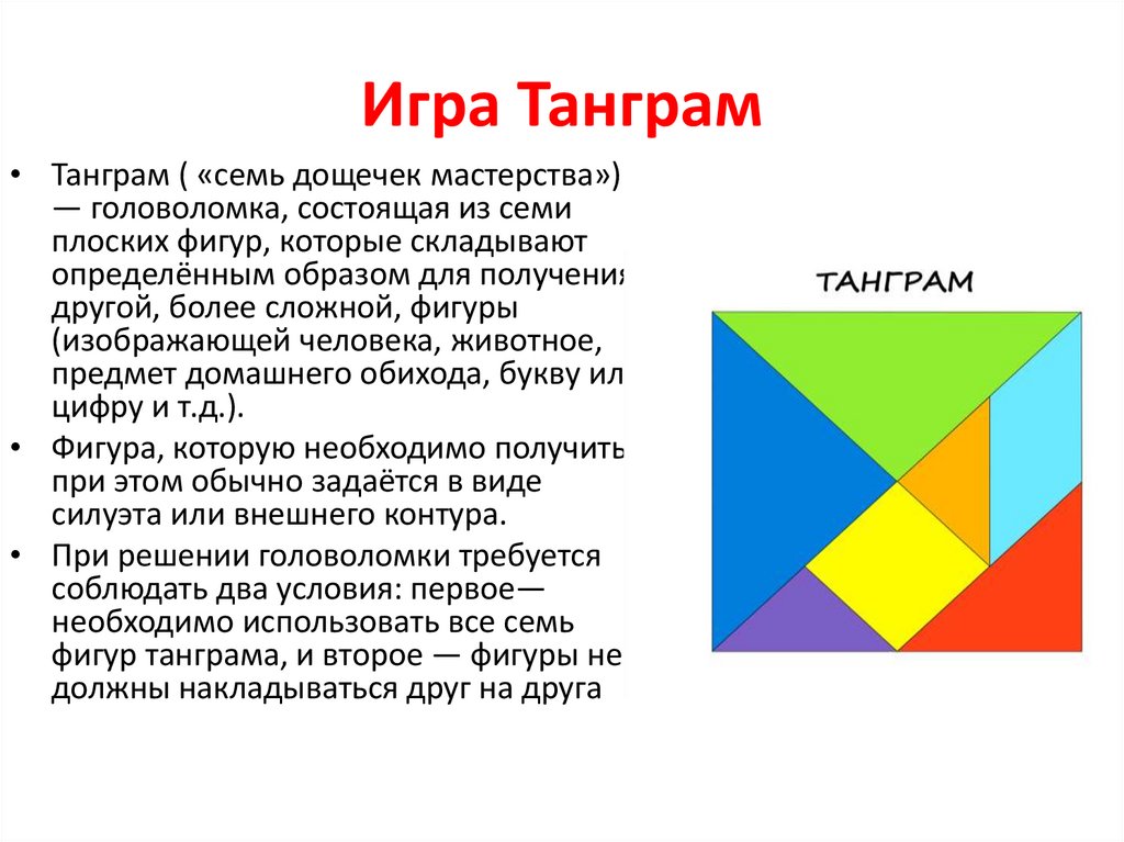 Игра Танграм