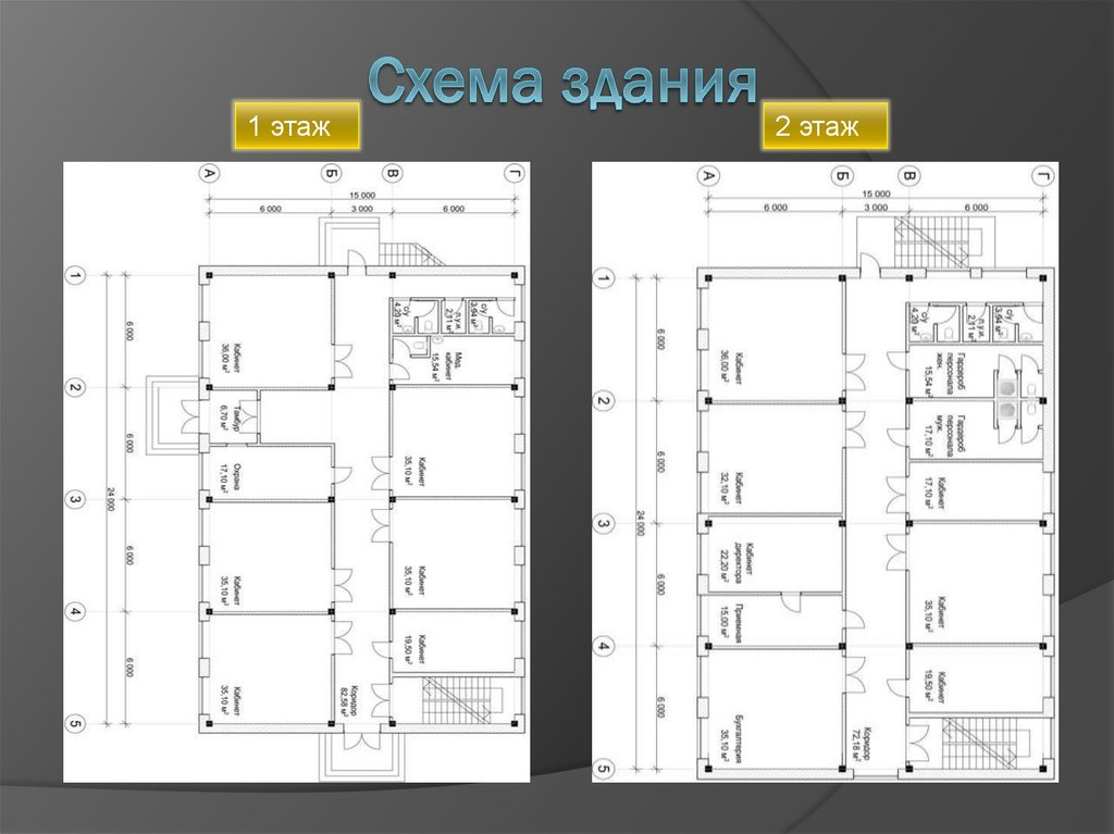 Схема здания