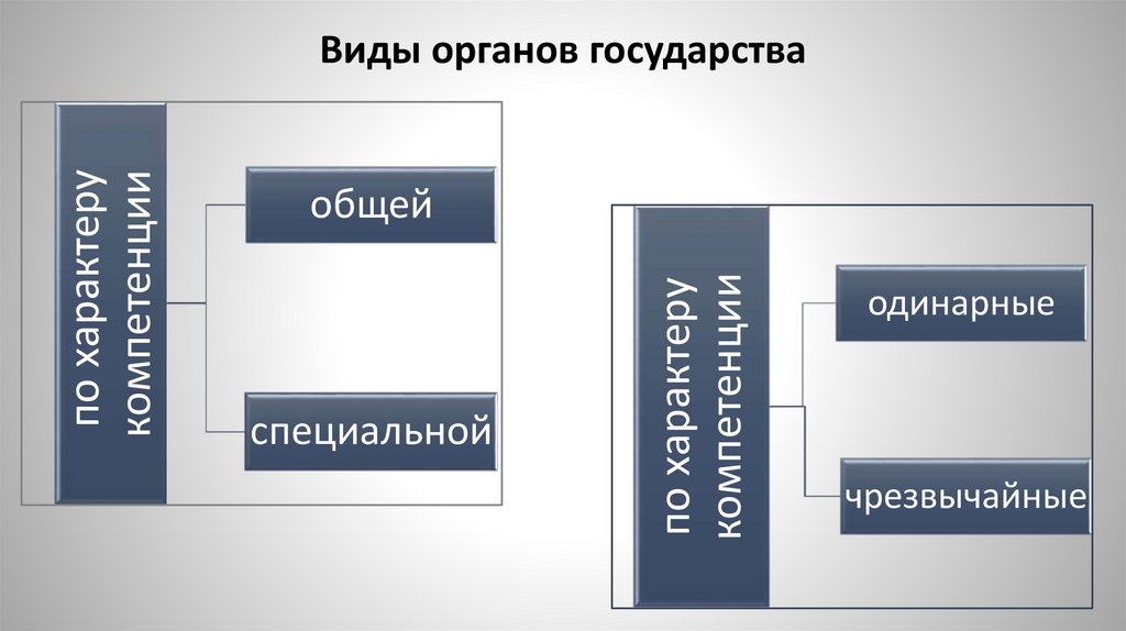 Виды органов государства