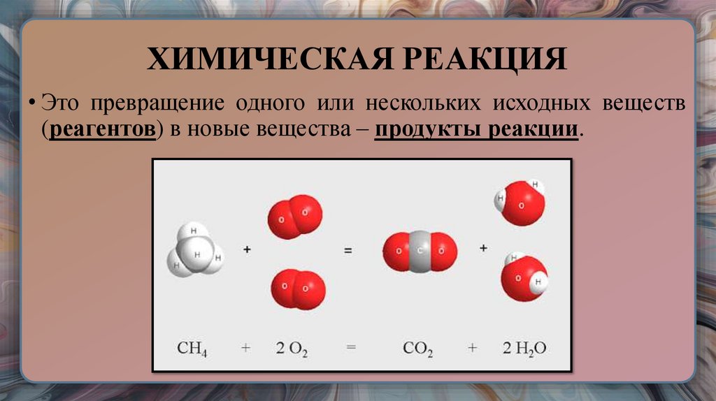 ХИМИЧЕСКАЯ РЕАКЦИЯ