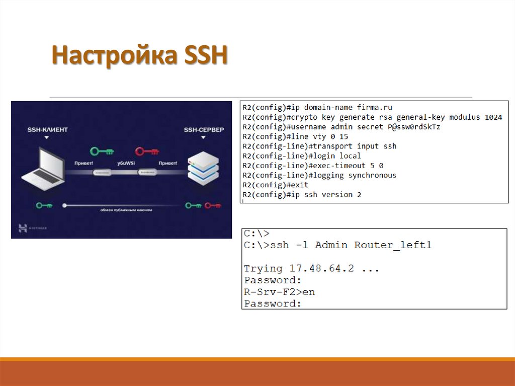 Настройка SSH
