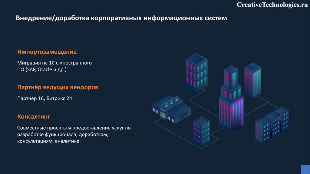 Внедрение/доработка корпоративных информационных систем