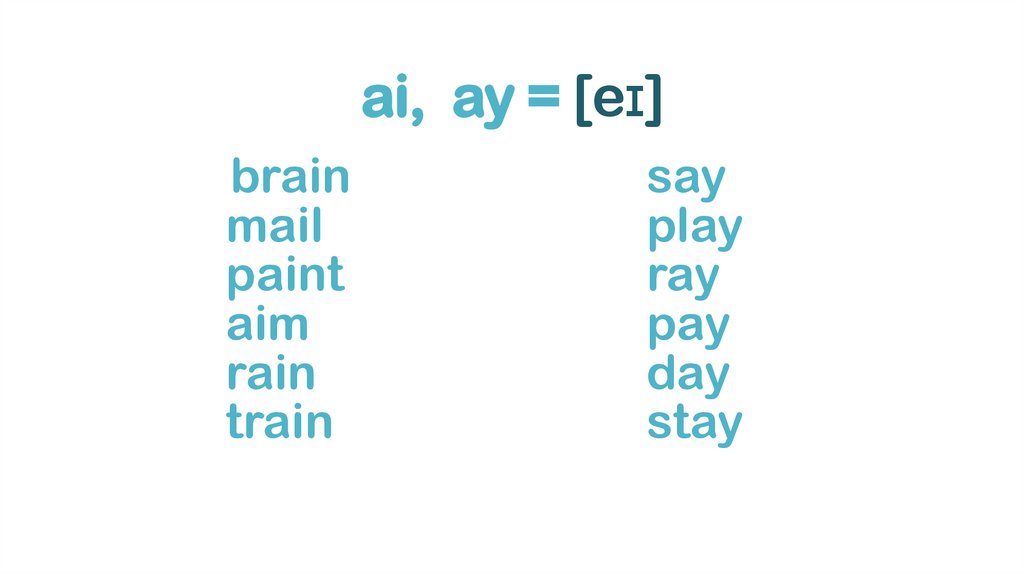 ai, ay = [eɪ]
