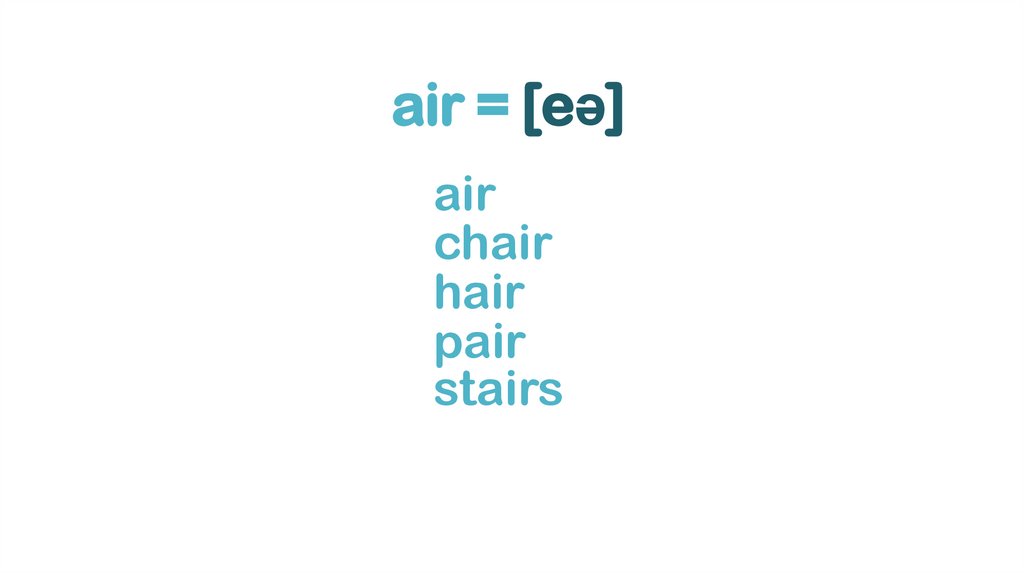 air = [eə]