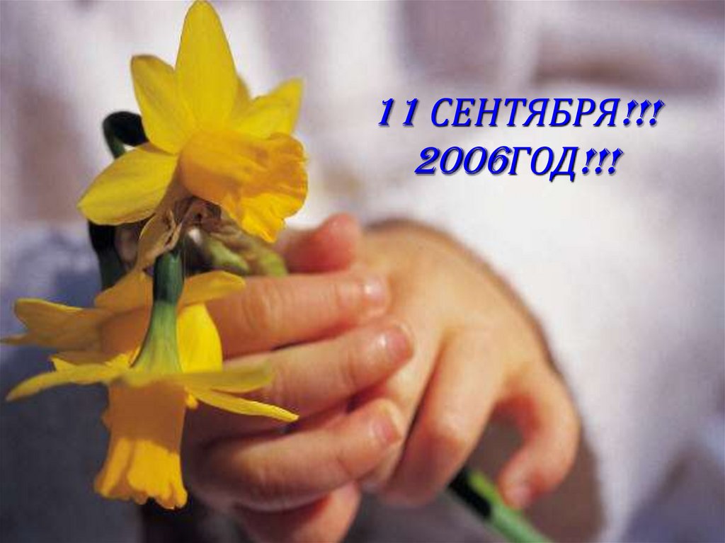 11 СЕНТЯБРЯ!!! 2006ГОД!!!