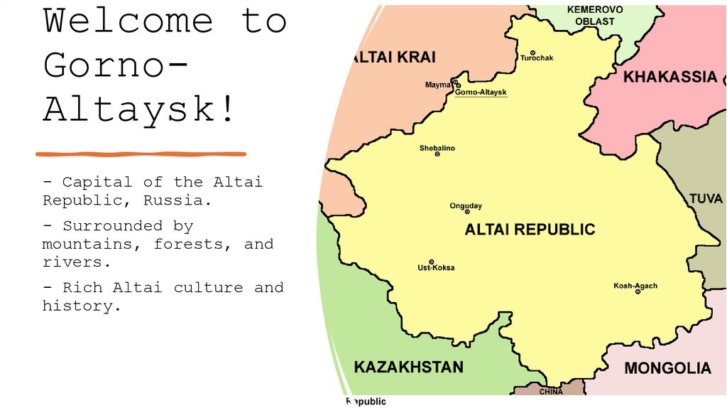 Welcome to Gorno-Altaysk!