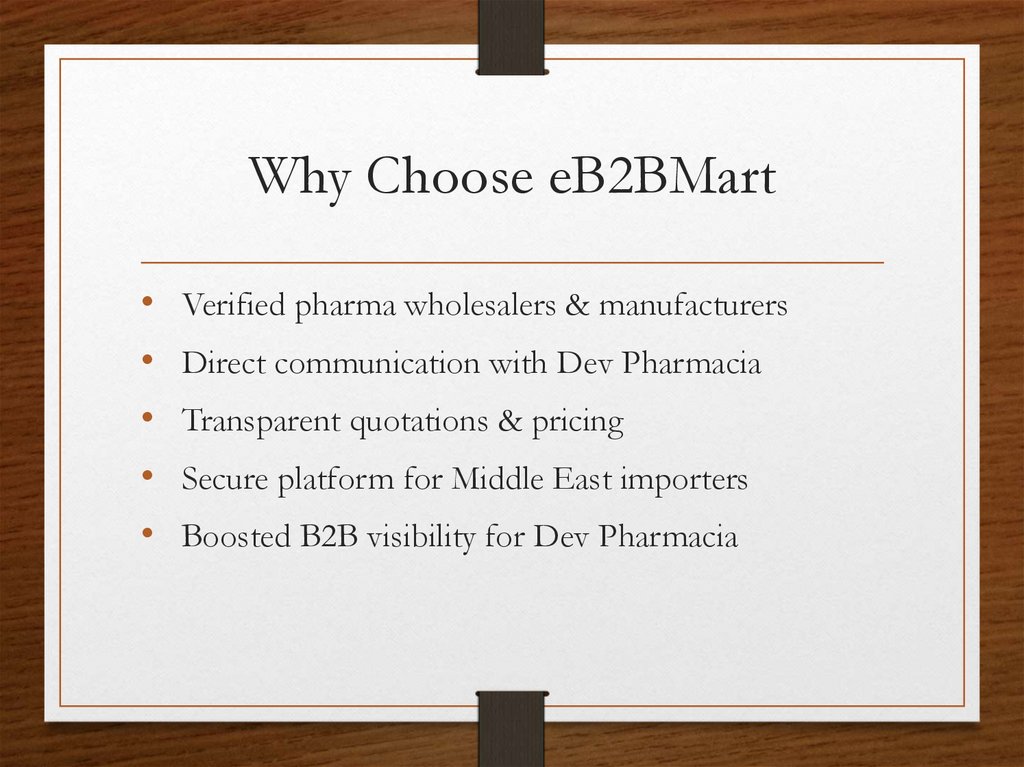 Why Choose eB2BMart