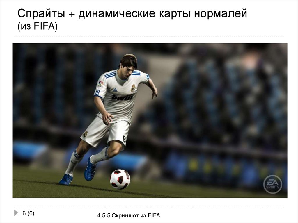 Спрайты + динамические карты нормалей (из FIFA)