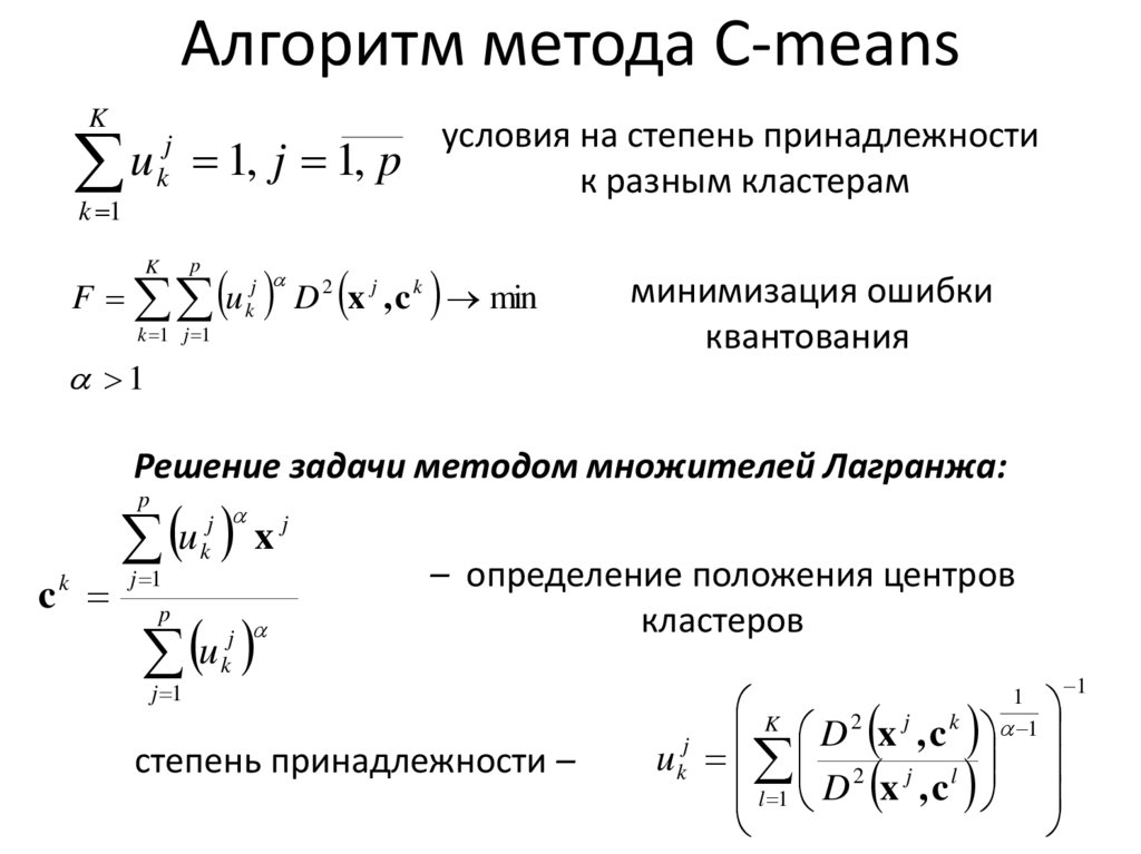 Алгоритм метода C-means