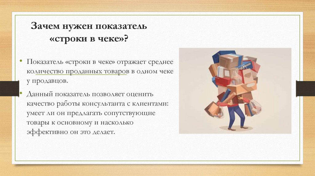 Зачем нужен показатель «строки в чеке»?