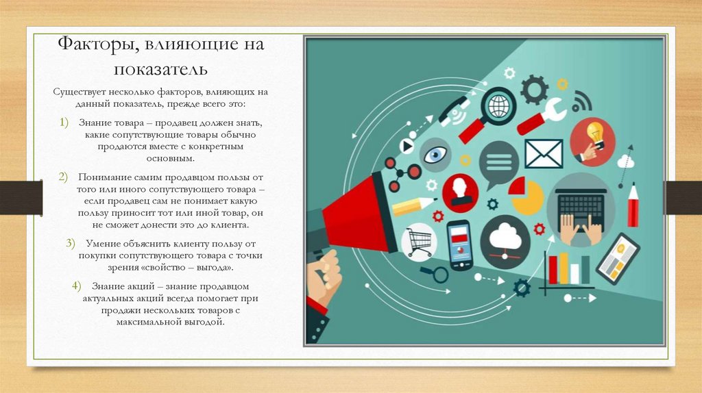 Факторы, влияющие на показатель