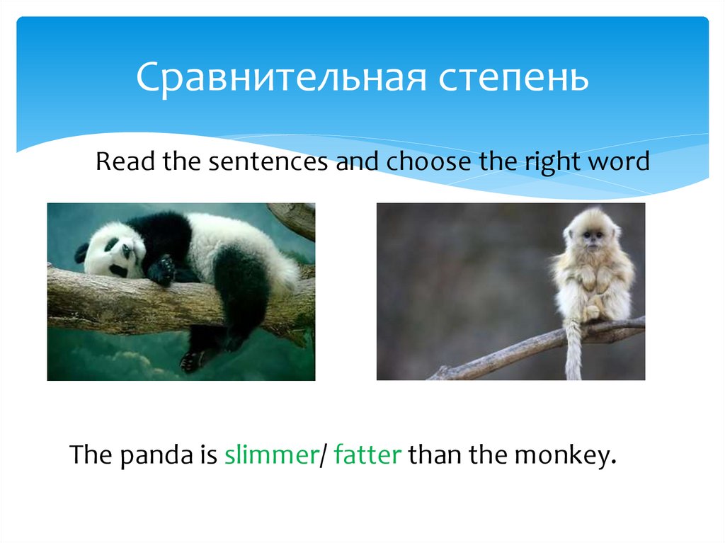 Сравнительная степень