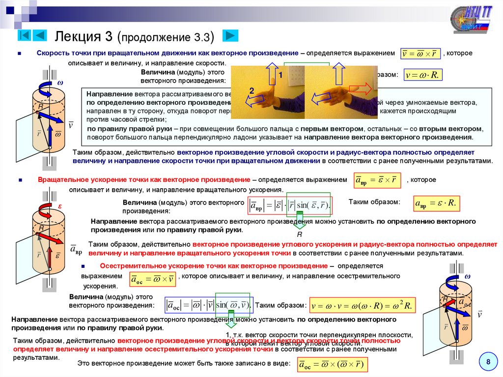 Лекция 3 (продолжение 3.3)