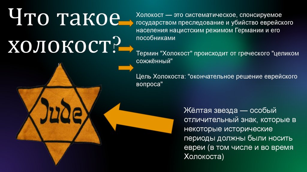 Что такое холокост?