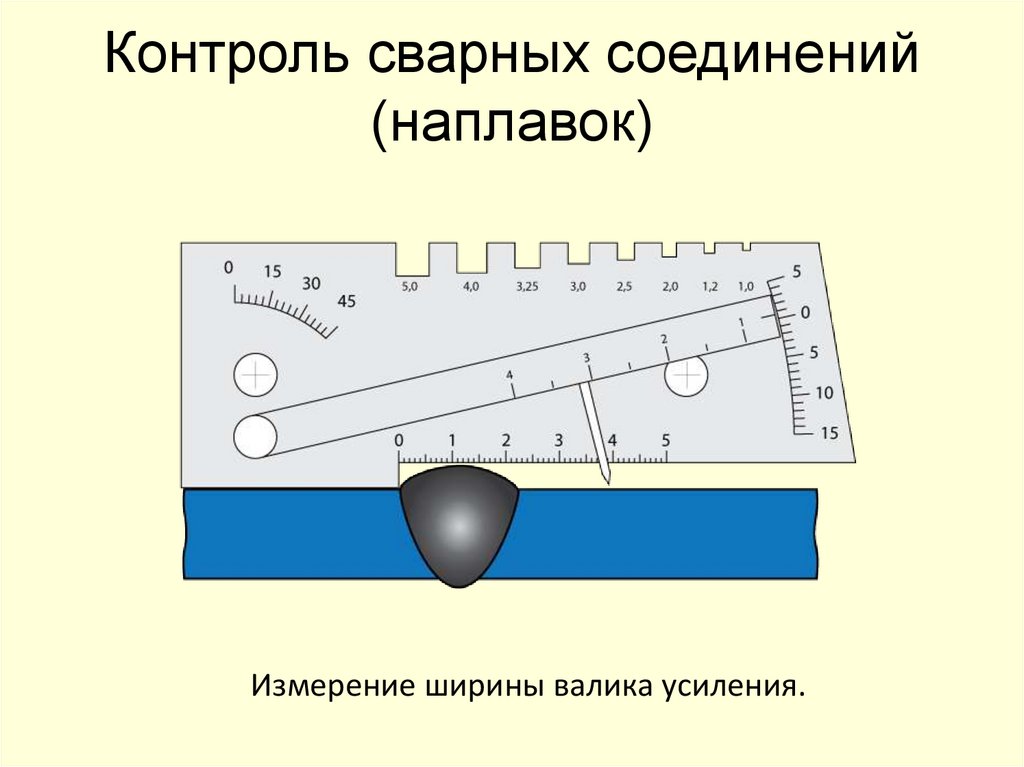 Контроль сварных соединений (наплавок)