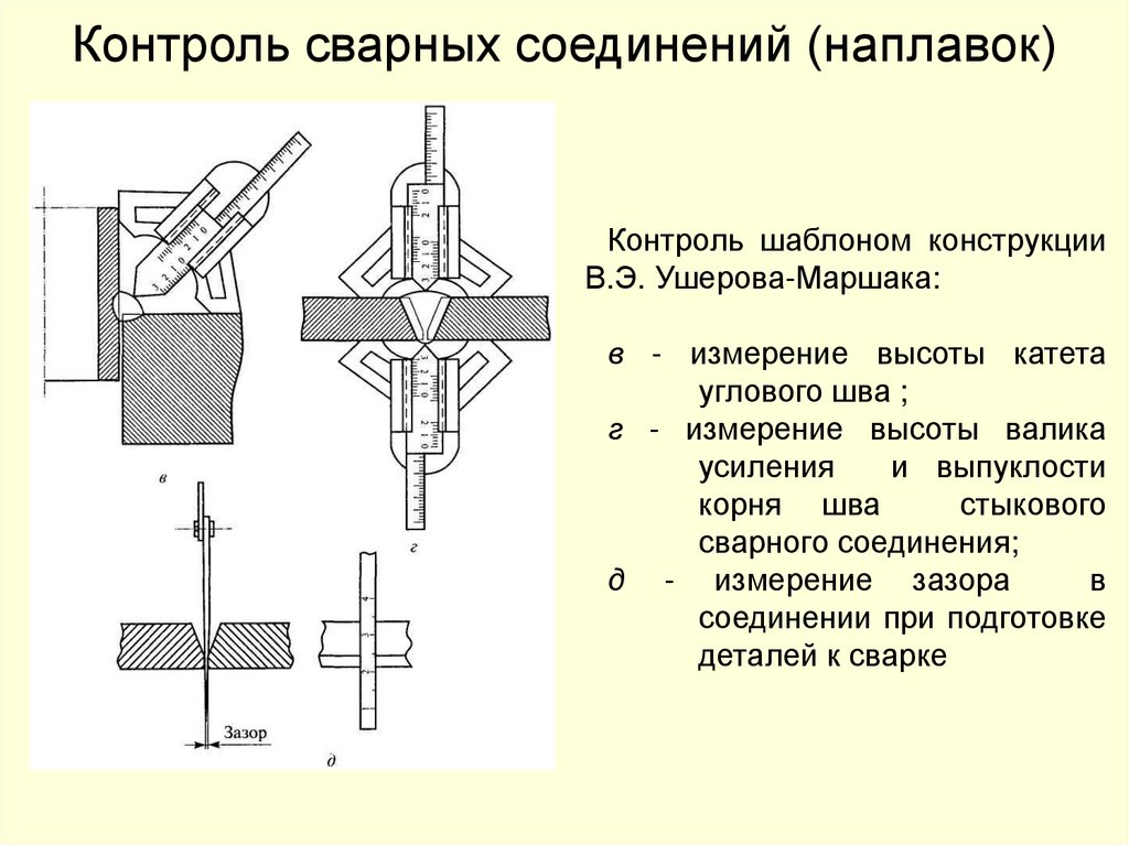 Контроль сварных соединений (наплавок)